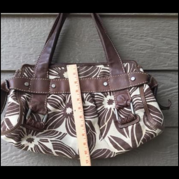 VINTAGE.FOSSIL PURSE" LONG LIVE VINTAGE" LEATHER +FLORAL LARGE - Picture 6 of 7